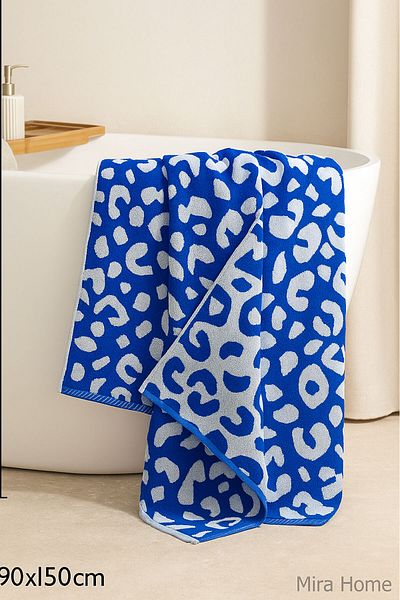 Mira Home Prosop de baie din bumbac 100% cu model safir, 90X150 cm