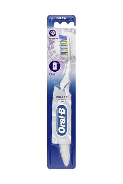 Oral-B Titreşimli Diş Fırçası Pulsar 3 Boyutlu Beyazlık Luxe 35 Orta