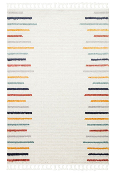 akbel halı & yatak exclusive home design Terazzo TRZ 06 Çok Renkli - Hav Toz Vermez Etnik Desenli İskandinav Salon Halısı