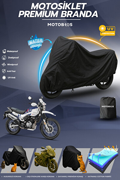 Motobros قماش القنب للدراجات النارية Hero X-Pulse أسود مقاوم للماء ومتين (أعل...