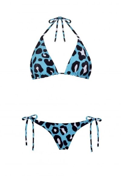 Nur Karaata Triangle Blue Leo Bikini