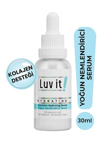 Luv it! Intensive Moisturizing Serum (hyaluronic Acid + Panthenol + Soluble Collagen) 30 Ml