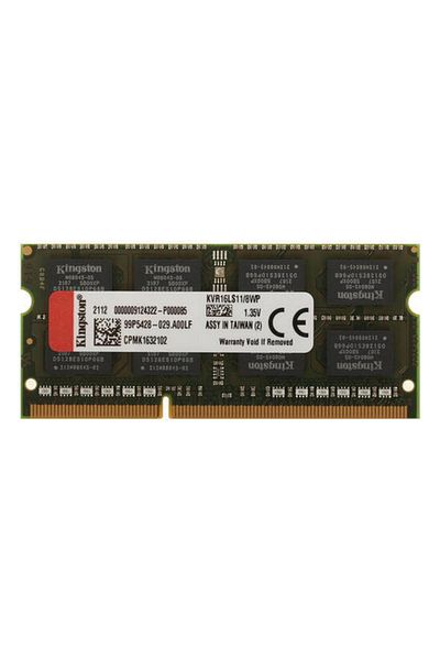 Kingston ذاكرة الوصول العشوائي للكمبيوتر المحمول 8 جيجابايت Valueram Kvr16s11/8wp Ddr3 1600 ميجا هرتز Cl11