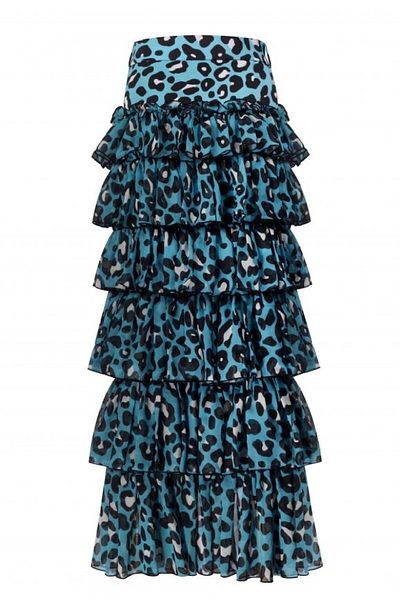Nur Karaata Carter Blue Leo Skirt