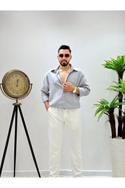 JACK CAPRİO Ανδρικό εποχιακό πουκάμισο από ύφασμα που δεν σκουπίζει και δεν απαιτεί σιδέρωμα