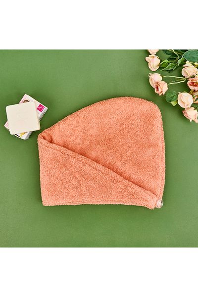 Nuvomon Salmon Microfiber Hair Towel - 57X27 cm