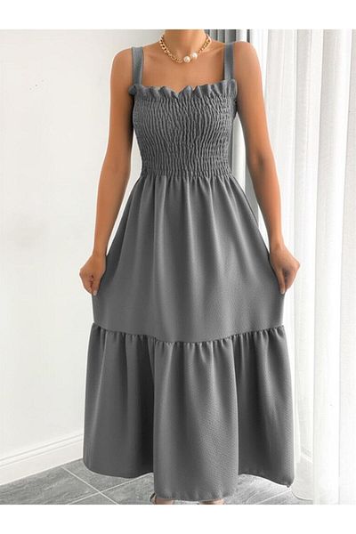 merysare Gipeli Suspender Floor Dress Hera Linen Fabric (135cm) (Color Options)