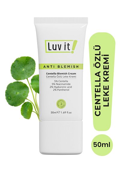 Luv it! Centella Extract Anti-Blemish Moisturizing Cream 50 ml - Deep Hydration with Hyaluronic Acid