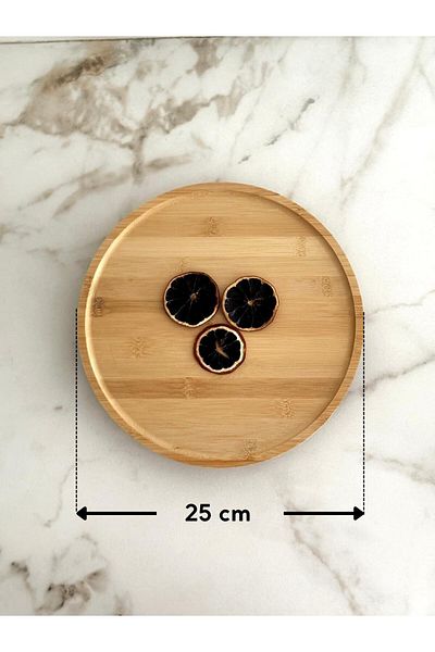 Luca Mia Bamboo Round Presentation Board 25 cm