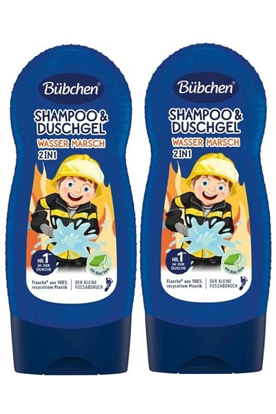 Bübchen Wasser Marsch 2-in-1 Shampoo & Shower Gel 230ml X 2 Pieces
