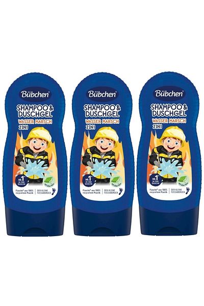Bübchen Wasser Marsch 2-in-1 Shampoo & Shower Gel 230ml X 3 Pieces