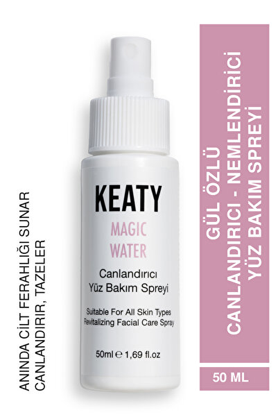 KEATY Gül Özlü Yüz Bakım Spreyi | Canlandırıcı & Nemlendirici Magic Mist 50 ml