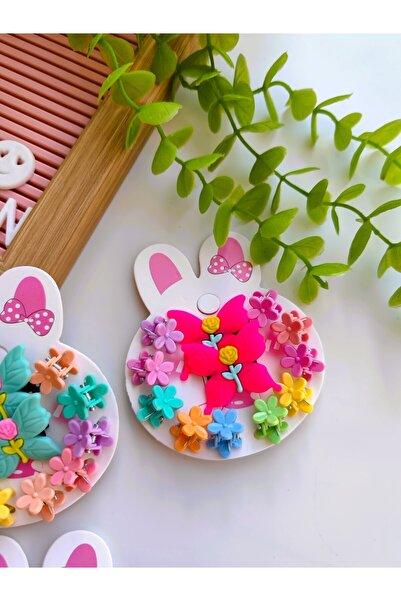 Nisankids Butterfly Figured Floral Set (10 Pieces of Small Peg Buckles - 2 Pieces of Collet Buckles)