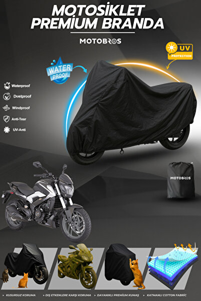 Motobros قماش القنب للدراجات النارية لباجاج دومينار أسود مقاوم للماء ومتين (أ...