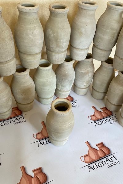 AdenArtpottery 4-Piece Test Kebab Test (Bottom Breaking) 22 cm