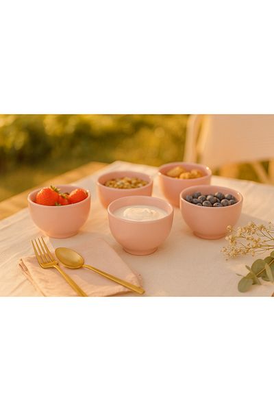 Minole Handmade Bowl Set Ceramic Soufflé and Oven Cup – Stylish Presentation and Gift Option - Breakfast Set