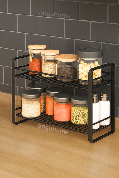 ongu home Tezgah Üstü Metal Organizer Raf Banyo Düzenleyicisi Mutfak Rafı Bah...