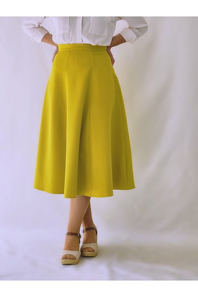YAXİ FUSTA MAXI A ȘASE PĂRȚI VERDE ULEI