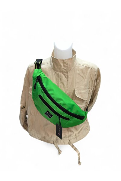 NANNARA Yeşil Freebag Büyük Çok Cepli Omuz Ve Bel Çantası Günlük Çapraz Askıl...