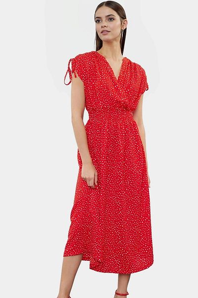 PayBuy Summer Midi Dress Knitted Polyester Fabric Elastic Waist a Line Premium Quality Carefully Selected
