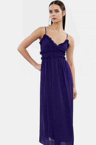 PayBuy Chiffon Maxi Dress Floral Pattern Lined Summer Premium Quality Comfortable Cut Quality Craftsmanship