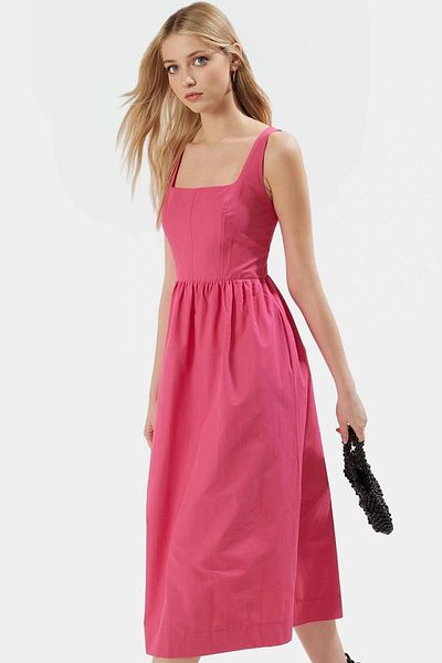 PayBuy Summer Midi Length Sleeveless Poplin Dress Comfortable Casual Style Quality Craftsmanship Stylish Appearance