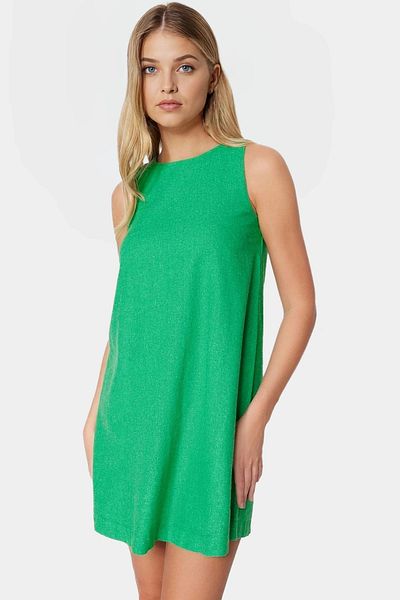 PayBuy Linen Look Sleeveless Mini Dress Wide Cut Casual Summer Distinguished Material Quality Craftsmanship
