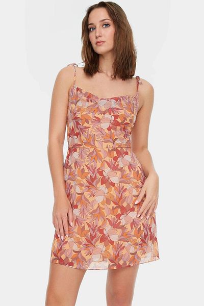 PayBuy Floral Print Chiffon Mini Dress Casual A-Line Summer Daily Comfortable Carefully Selected