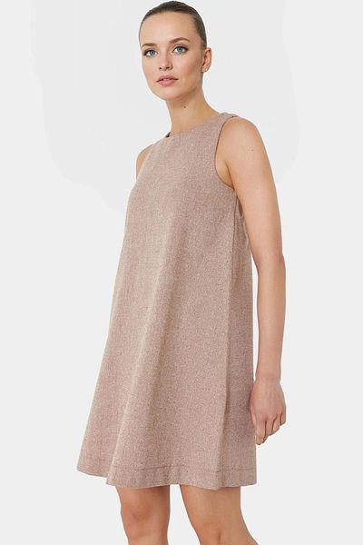 PayBuy Linen Look Sleeveless Mini Dress Wide Cut Casual Summer Distinguished Material Quality Craftsmanship