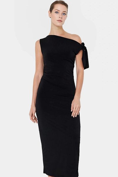 PayBuy Maxi Knitted Dress One Shoulder Asymmetric Collar Stylish Design Modern Style Quality Craftsmanship