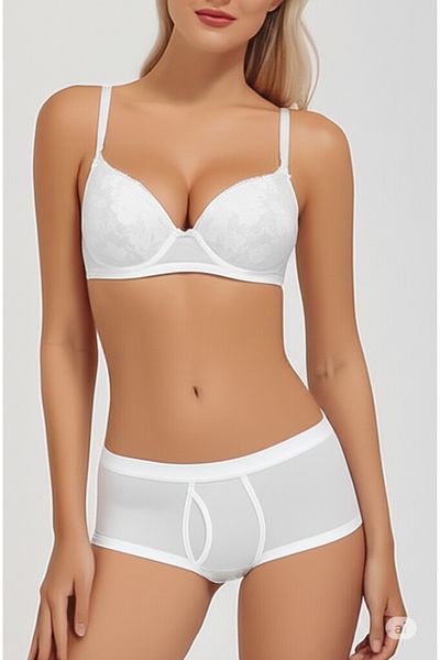 ZENCHES Sutien Push Up din dantelă cu sârmă - Zilnic - confortabil - Suportat