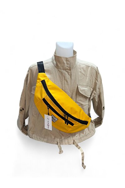 NANNARA Sarı FreeBag Çok Cepli Omuz Ve Bel Çantası Günlük Çapraz Askılı Freebag