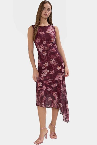 PayBuy Asymmetrical Midi Bodycon Dress Knitted Polyester Summer Casual Durable Material Premium Quality