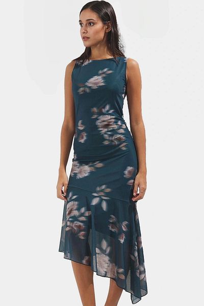 PayBuy Asymmetrical Midi Bodycon Dress Knitted Polyester Summer Casual Durable Material Premium Quality