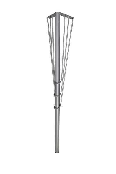 senmasy Dresuar de masă metalică de 71 cm și picior de mobilier SILVER (4 bucăți) / MULTI-PURPOSE