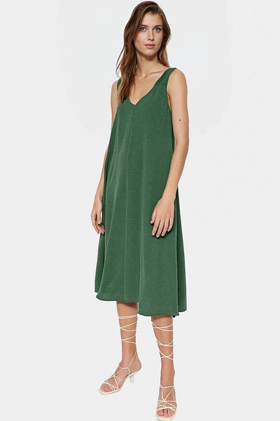 PayBuy Stylish Midi Length Aerobin Woven Dress Comfortable Fit Daily Use Carefully Selected