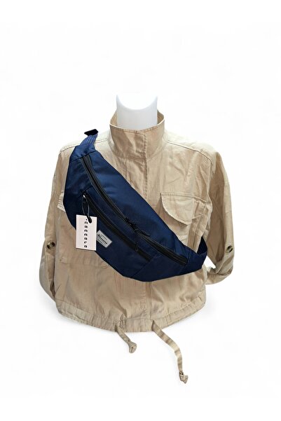 NANNARA Lacivert FreeBag Çok Cepli Omuz Ve Bel Çantası Günlük Çapraz Askılı F...