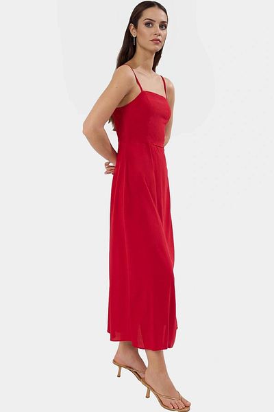 PayBuy Maxi a Line Viscose Woven Dress Distinguished Material for Casual Chic Stylish Appearance Modern Style