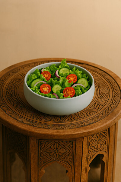 DemCey Home Stone Bowl Snack Bowl Decorative Bohemian Salad Plate