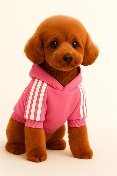 GTB Pet White Dog Outfit Sweatshirt Dog Hoodie Winter Autumn Dog Clothing Dog Pullover