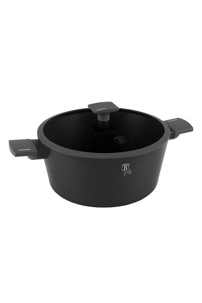 Berlinger Haus Pot With Lid, 28 Cm, 6.1 Liters Anthracite Collection Bh 8132