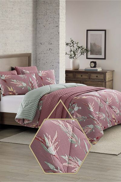 Bee Home Bed and Bath Costco | 6 Pieces King Comforter Set - 279 X 243 Cm