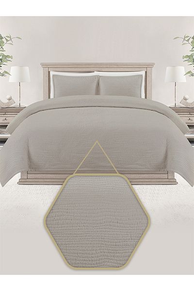 Bee Home Bed and Bath Dash | 3 Pieces King Quilt Set - 270 X 234 Cm