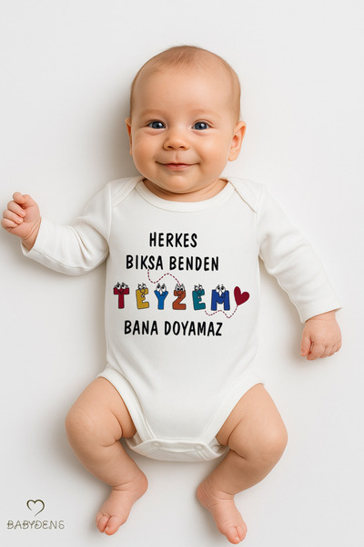 BABYDEN'S "جميع الأشخاص لا يسعونني إلى الاستمتاع بي" مكتوب بأكمام طويلة بدلة ...