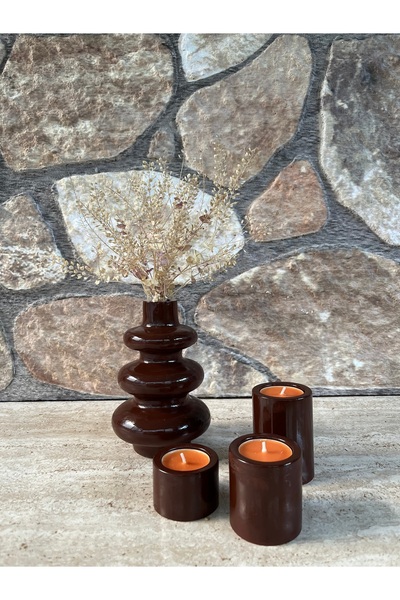 ERGİNCİ HOME Bohem Tarz Iskandinav 1 Twist Vazo 3 Mumluk Hediyelik Pinterest Pampas Dekoratif Eşya Kaliteli