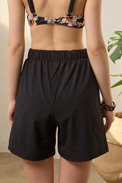 Starinci Mayo Swimming Shorts Women's Black Stretchy Parachute