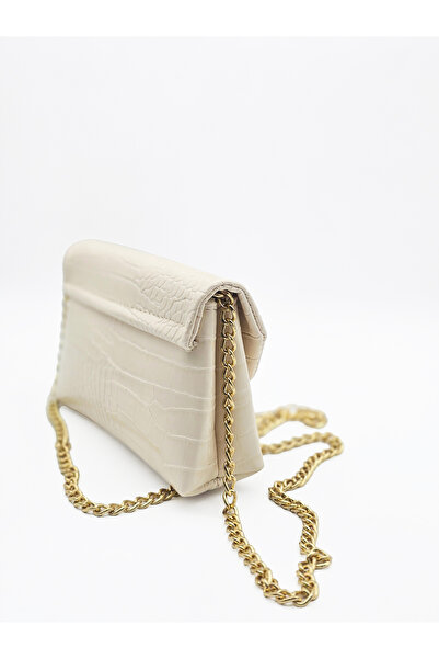 KOÇAK ÇANTA Women's Crocodile Leather Look Crossbody Bag