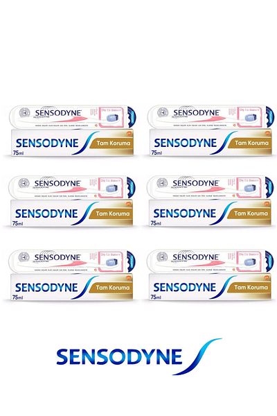 Sensodyne Full Protection Toothpaste 75 ml + Soft Toothbrush X 6 Pcs