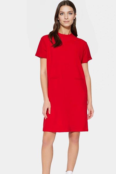 PayBuy Women's Mini Crepe Dress Pocket Detailed Stylish Shift Mold Daily Long Lasting Premium Quality