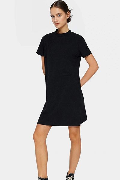 PayBuy Women's Mini Crepe Dress Pocket Detailed Stylish Shift Mold Daily Long Lasting Premium Quality